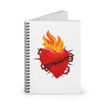 Sagrado Corazón en Cuaderno de Espiral Metálica