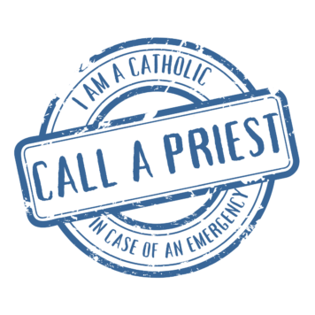 Catholic Stickers for Emergency Situations- Calcomanía Católica para Situaciones de Emergencia