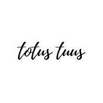 Calcomanía Totus Tuus