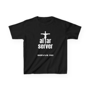 “Altar Server. Servus Dei” Playera para Monaguillo